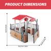 Owddddtnxc Horse Stable Playset Pavilion 7.3x5.5x6.3'' Plastic Horse Barn Playset Pavilion Imaginary & Creative Educational Toys Accessories for Lovers view 2