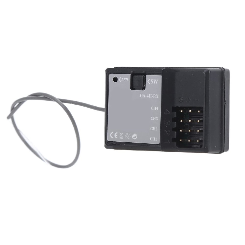 RC Receiver Waterproof 2.4G Frequency 3.36V, Remote Control Car Boat Tank Accessories, Fast Response 2ms with FHSS 67 Channel, High Efficiency Waterproof Technology for RC Vehicle