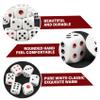 50Pcs Dice Set, Acrylic 6 Sided Dice, 8mm Mini with Black & Red Dots for Table Board Games, Teaching Math, Activity, Casino Theme, Party Favors view 4