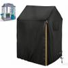 Onlyme Outdoor Playhouse Cover for Kids, Heavy Duty Oxford Fabric Sun Protection Cover for Outside Playhouse, Easy On with Side Zipper, 33.7 x 53.3 x 49.8 Inches (Black) view 1
