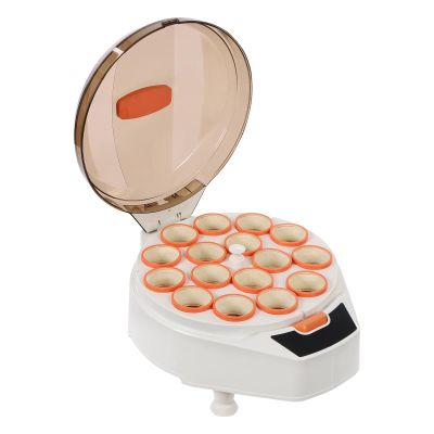 Automatic Billiard Ball Cleaner Machine for 16 Balls, 180W 2000RPM Commercial Pool Ball Washer Polisher with Auto-Opening Lid, LCD Display for Billiard Hall, Home Game Room, Bar & Club (Tea Color)