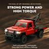 ConGamefun 1/12 Scale Remote Control Rock Crawler, 2.4G Full-Proportional 4WD RC Crawler Car with Functional Crane, Liftable Hook and 2-Speed, Gift for Engineering Enthusiasts (RTR/Red) view 2