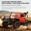ConGamefun 1/12 Scale Remote Control Rock Crawler, 2.4G Full-Proportional 4WD RC Crawler Car with Functional Crane, Liftable Hook and 2-Speed, Gift for Engineering Enthusiasts (RTR/Red) view 4