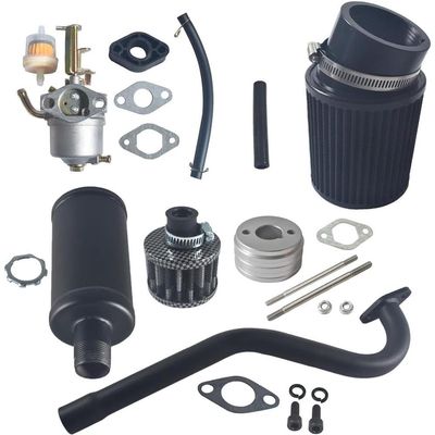 for Carburetor Filter Exhaust Pipe Muffler for 79cc Predator CT100U CC100X
