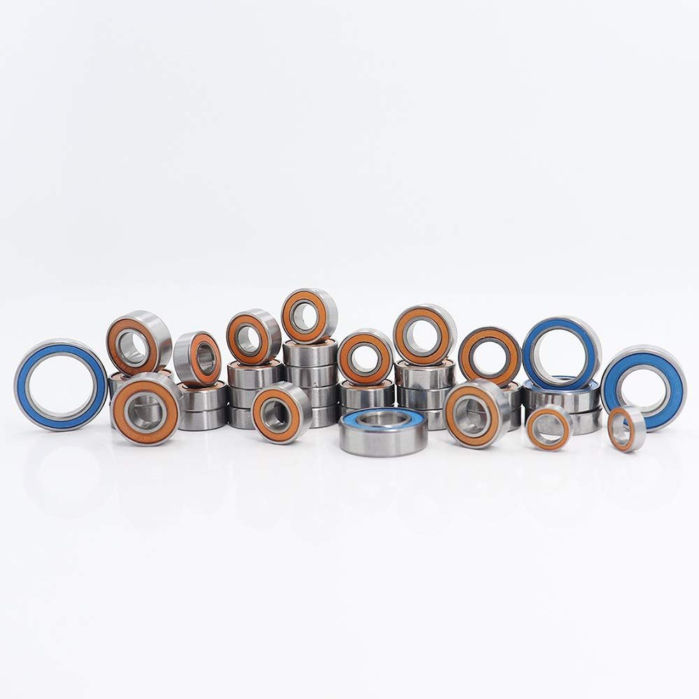 HMNUOQKE Power Transmission Products Ball Bearing Kit for Traxxas Monster Truck Nitro Revo 3. 5309 Model Color Sealed Bearings