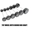 12PCS Toy Wheel RC Car Rubber Tire Wheel with Round Rod Shaft Axles for RC Car Truck Robot Boat Helicopter DIY Model Toy Building Project (2.5x32mm) view 4