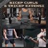 47" EZ Curl Barbell Bar, Silver 2-Inch Curl Bar for Weight Lifting, Hip Thrusts, Squats, Biceps & Triceps, Home Gym Strength Training Bar with 2 Spring Collars (500Lb Capacity) view 3