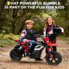 24V Kids Electric Dirt Bike, 350w Motorcycle with 10 MPH Max Speed & 12-Mile Range,Rear Wheel Suspension, Twist Grip Throttle, Rubber Tires view 2