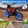 24V Kids Electric Dirt Bike, 350w Motorcycle with 10 MPH Max Speed & 12-Mile Range,Rear Wheel Suspension, Twist Grip Throttle, Rubber Tires view 4