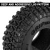 INJORA S4 1.3" 68 * 24mm Tires and Silicone Rubber Inserts for 1/18 1/24 RC Crawlers Upgrade view 3