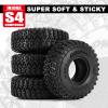 INJORA S4 1.3" 68 * 24mm Tires and Silicone Rubber Inserts for 1/18 1/24 RC Crawlers Upgrade view 4