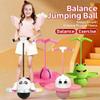 Pogo Jumper Ball for Kids & Adults, Balance Jumping Ball with Handle and Pump, Pogo Trick Balls, Outdoor Exercise Bounce Jump Trick Board, Anti-Slip Low Noise High Jump Toy Boys and Girls(Frog) view 2