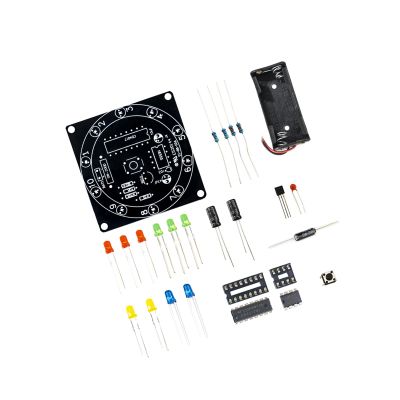 SHYYOULQE Multicolor LED Electronic Roulette Circuit Board for Assembly and Educational Learning Shake Activated Wheel
