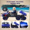 24V Ride on Dump Truck for Kids, XL 2 Seater Ride on Cars with Electric Dump Bed, Shovel, 4x100W Powerful Motors, Music, Bluetooth, LED Light, Perfect Ride on Truck Gift for Toddler Boys Girls (Blue) view 3