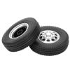 2Pcs Aluminium Alloy10 Holes Hub with Tyre Skin Front Tire for Tamiya Truck 1/14 RC Part view 4