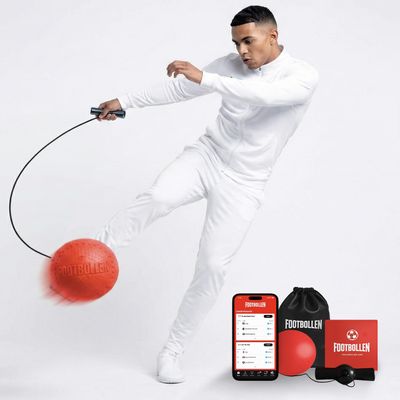 Footbollen Kick Ball Interactive Soccer Training for Kids, Teens & Adults | Improve Foot-Eye Coordination, Agility & Ball Control