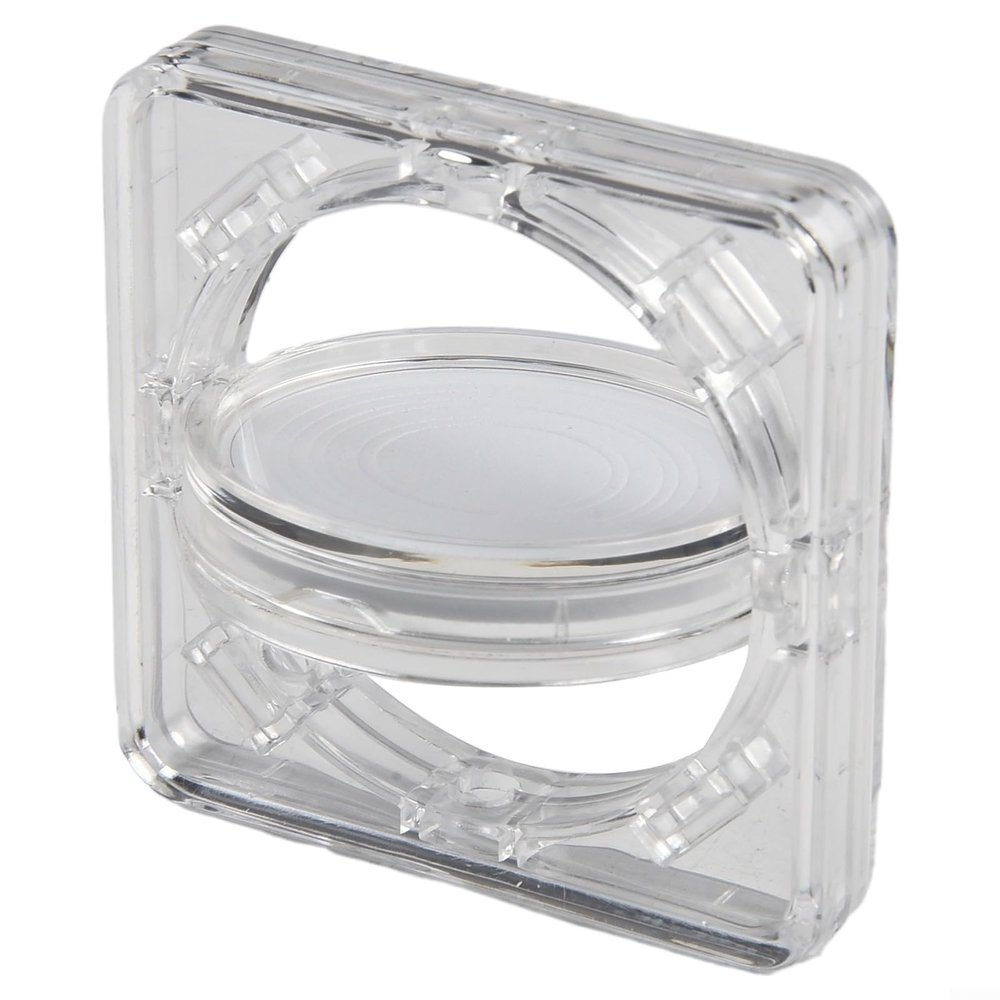 Acrylic Coin Display Case for Collectible and Medals - Transparent Storage Box with Inner Holder, Secure Protection, Clear 4cm Case for 17-38mm Diameter(Rotating box)