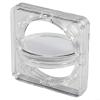 Acrylic Coin Display Case for Collectible and Medals - Transparent Storage Box with Inner Holder, Secure Protection, Clear 4cm Case for 17-38mm Diameter(Rotating box) view 1