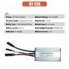 36V 48V 750W KT 22A Electric Bicycle 9 PIN Brushless Motor Controller Square Wave, Waterproof LCD8HUP Controller Display Panel TT009 Thumb Throttle 1T4 Cable Kit Modification for E-Bike Electric Bike view 4