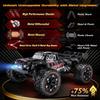 1:16 Scale All Terrain Fast RC Cars for Adults 40KPH, 4WD Electric Off-Road Remote Control Monster Truck with Metal Chassis, 2.4Ghz High Speed Car, Waterproof RC Truck with 2 Batteries for Boys & Kids view 2