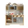 Gecheer Realistic Wooden Play Kitchen Set for Toddlers - Pretend Cooktop, Sink, and Dishwasher Fun view 1