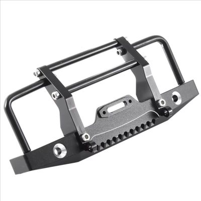 RC Car Accessories Compatible with Traxxas for TRX-4M 1/18 Remote Control Crawler Car Upgrade Parts Accessories Metal Front Bumper with Tow Hook