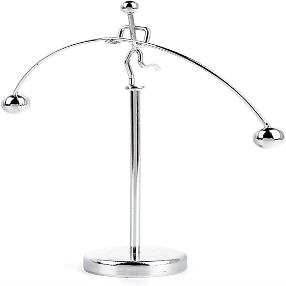 EUQKKWLOY Gravity Magnetic Levitation Device - Newton's Cradle, Anti-Physics Balancing Man & Perpetual Motion Ornament