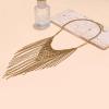 Bohemian Handmade Multi Strand Chain Metal Tassel Pendant Necklace,golden,51+7cm view 2