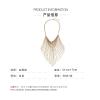 Bohemian Handmade Multi Strand Chain Metal Tassel Pendant Necklace,golden,51+7cm view 3