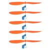MECCANIXITY Plastic Propeller, Propeller Props Blade Helicopter Kit 5" Fold Resistant for STEM Activities Powered Airplanes DIY Science(Orange, Pack of 5) view 1