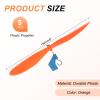 MECCANIXITY Plastic Propeller, Propeller Props Blade Helicopter Kit 5" Fold Resistant for STEM Activities Powered Airplanes DIY Science(Orange, Pack of 5) view 2