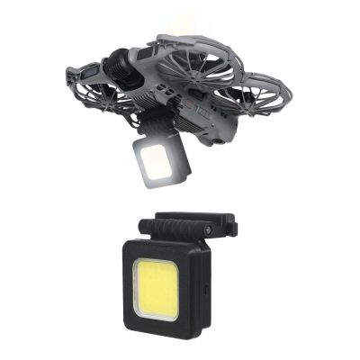 LED Night Lights For DJI NEO 2, Rechargeable Safe Flight Searchlight High-Brightness Angle Adjustable Lightweight Lamp with Landing Gear. (Bottom Light)