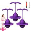Balance Jumping Ball, Crazy Jumper Jump Ball for Kids & Adults -Balance Board with Handle, Indoor & Outdoor Fun, Perfect for Balance, Coordination, And Fitness (3*Purple) view 1
