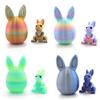 3D Printed Easter Eggs with Bunny Inside,Easter Surprise Rabbit Eggs,3D Printed Animals, Easter Basket Stuffers,Fidget Toys Gifts (4PCS) view 1