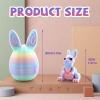 3D Printed Easter Eggs with Bunny Inside,Easter Surprise Rabbit Eggs,3D Printed Animals, Easter Basket Stuffers,Fidget Toys Gifts (4PCS) view 2