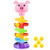 Ball Tower Toy 6 Tier Track Ball Drop Tower with 5 Sound Balls Educational Rainbow Stack Balls Track for Home Preschool Indoor view 1