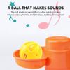 Ball Tower Toy 6 Tier Track Ball Drop Tower with 5 Sound Balls Educational Rainbow Stack Balls Track for Home Preschool Indoor view 3
