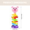 Ball Tower Toy 6 Tier Track Ball Drop Tower with 5 Sound Balls Educational Rainbow Stack Balls Track for Home Preschool Indoor view 4