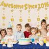 10th Birthday Decorations Girls Boys - 7 Pcs Gold Glitter Awesome Since 2016 Garland Banner Circle Dot Twinkle Star Hanging Streamer for 10 Year Old Double Digit Party (Pre-Strung) view 4