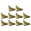 POPETPOP 20Pcs Antique Copper Metal Corner Protectors for Wooden Boxes, Chinese Style Furniture Edge Guards, Safety Bumpers for Case and Jewelry Box Maintenance view 1