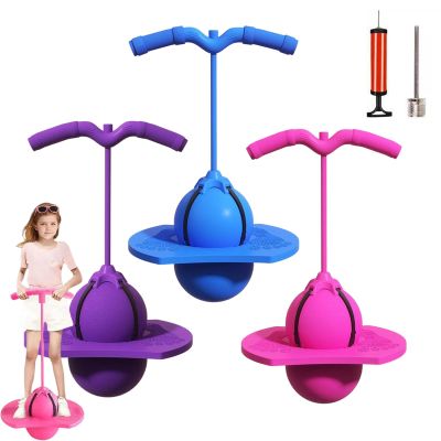 Balance Jumping Ball, Crazy Jumper Jump Ball for Kids & Adults -Balance Board with Handle, Indoor & Outdoor Fun, Perfect for Balance, Coordination, And Fitness (3Colors)