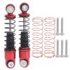 2pcs Shock Absorbers Damper Aluminum Alloy Spare Accessories Balanced Driving Vibration Reduction RC Car Suit for Axial SCX24 90081 1/24 RC Shock Absorbers Red view 1