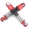 2pcs Shock Absorbers Damper Aluminum Alloy Spare Accessories Balanced Driving Vibration Reduction RC Car Suit for Axial SCX24 90081 1/24 RC Shock Absorbers Red view 2