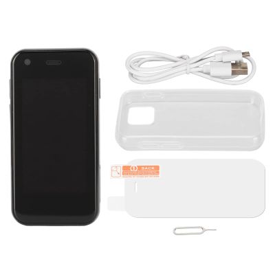 GOWENIC Mini Smartphone, 2.5 Inch Unlocked 3G Phone 1GB RAM 8GB ROM Quad Core Dual SIM HD Camera, with Lightweight Aviation Plastic Body, for Kids and Travel Backup (Black)