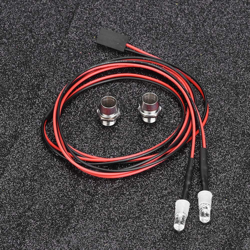 Acouto RC LED Headlights Red - 2PCS 5mm Headlights RC Accessory LED Lights 1/ Model Drift Car Vehicle - Car Light - Toys & GamesRemote & App Controlled Vehicles (No. 10 Colored Light)
