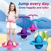 Balance Jumping Ball, Crazy Jumper Jump Ball for Kids & Adults -Balance Board with Handle, Indoor & Outdoor Fun, Perfect for Balance, Coordination, And Fitness (2*Blue) view 4
