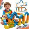 Cube Track Fusion Toy with 2 Trains,2026 New klick Rail Electric Train Set for Kids Ages 4-8 with Gravity-Defying 3D Infinity Track, Build Your Own Trackfusion Train System & Gravity Tracks view 1