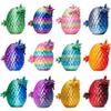 12PCS 3D Printed Dragon Eggs with Articulated Dragon Inside, Mini Crystal Fantasy Dragon Toys & Collectibles, Desktop Decor & Fidget Toys, Easter Basket Stuffers, Party & Christmas view 1