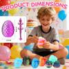 12PCS 3D Printed Dragon Eggs with Articulated Dragon Inside, Mini Crystal Fantasy Dragon Toys & Collectibles, Desktop Decor & Fidget Toys, Easter Basket Stuffers, Party & Christmas view 2