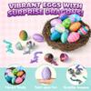 12PCS 3D Printed Dragon Eggs with Articulated Dragon Inside, Mini Crystal Fantasy Dragon Toys & Collectibles, Desktop Decor & Fidget Toys, Easter Basket Stuffers, Party & Christmas view 4
